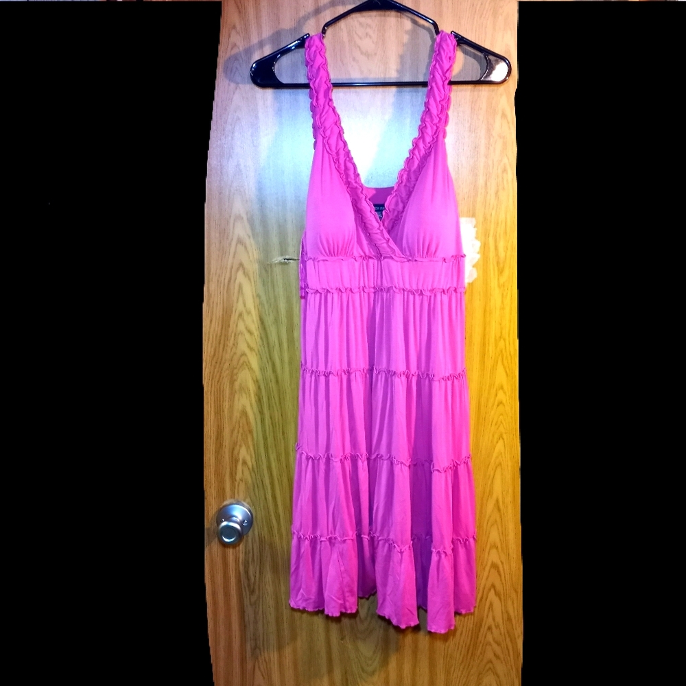 BOSTON PROPER Pink Midi Dress